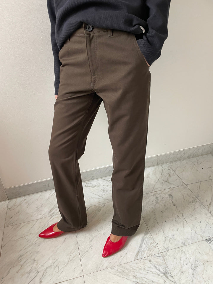 Sally Pants, Brown Bonne Suits