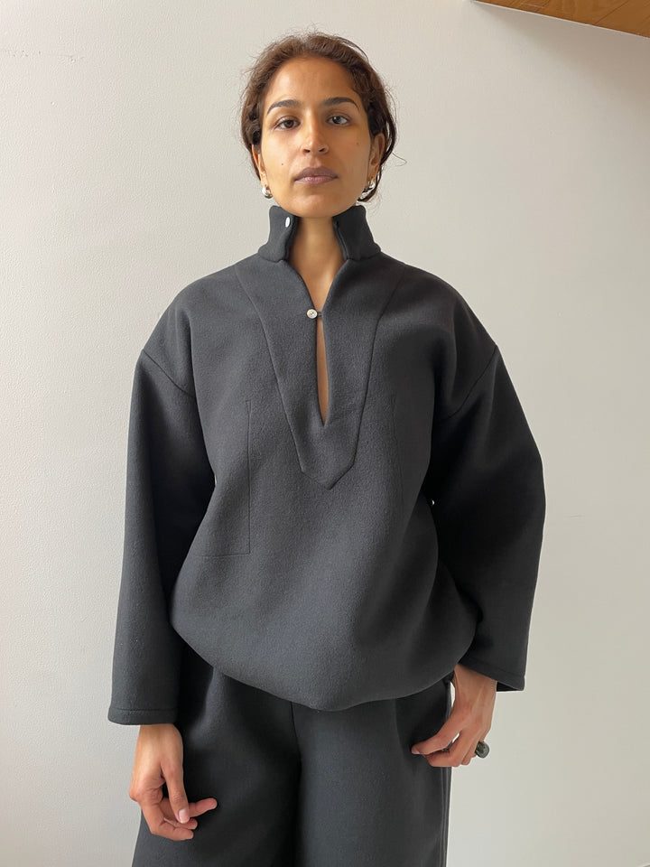 Double Face Wool Vareuse, Mousse BAMBOU ROGER KWONG