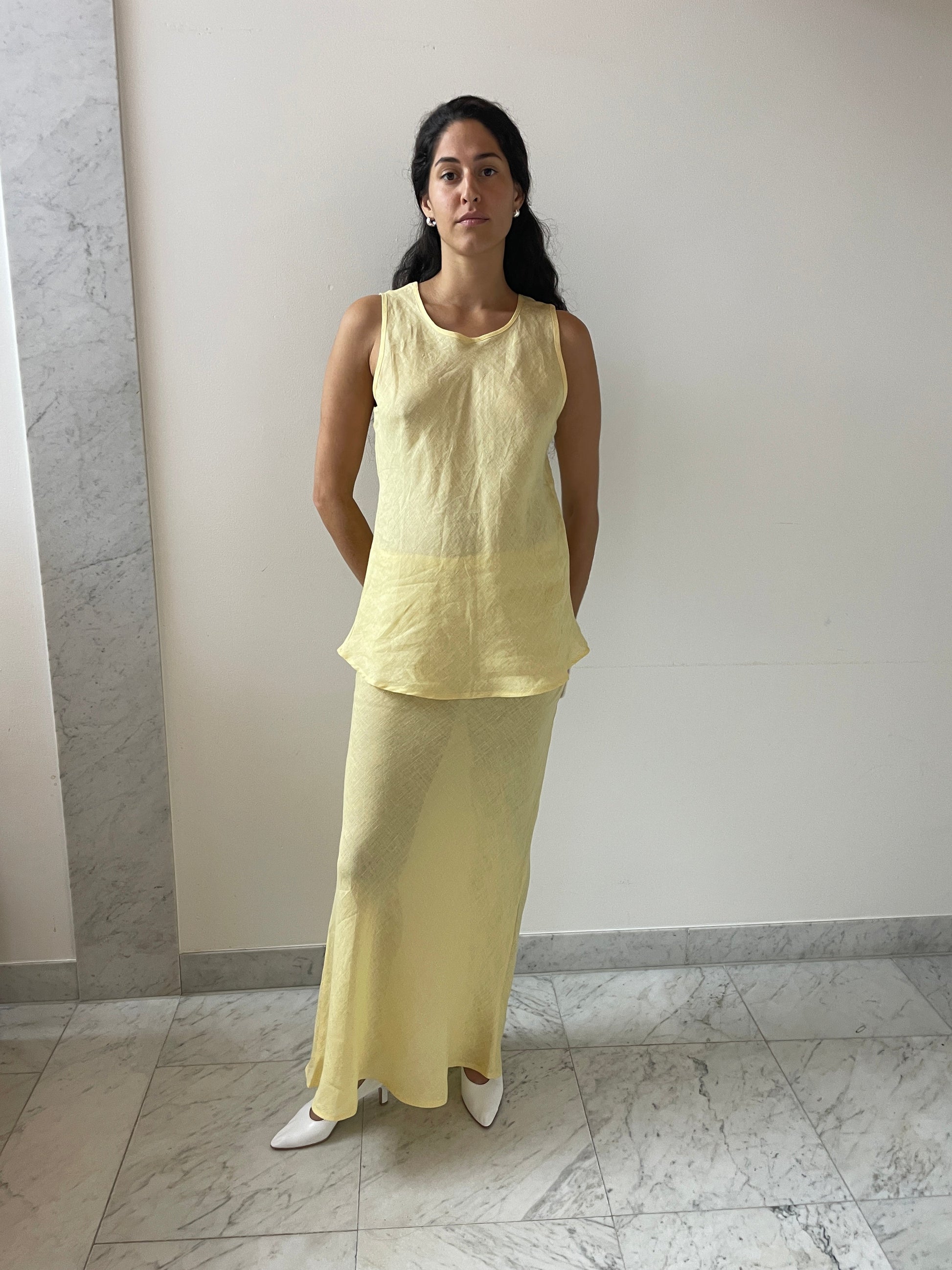 Dydine Skirt, Yellow (Marseille) BASERANGE