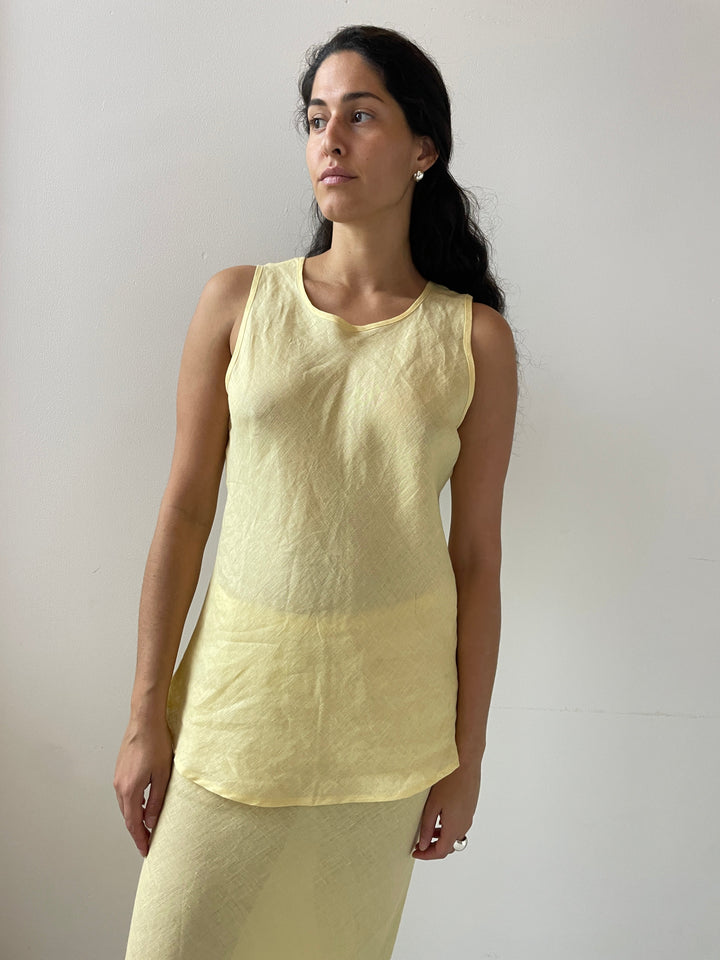 Dydine Tank Top, Yellow (Marseille) BASERANGE