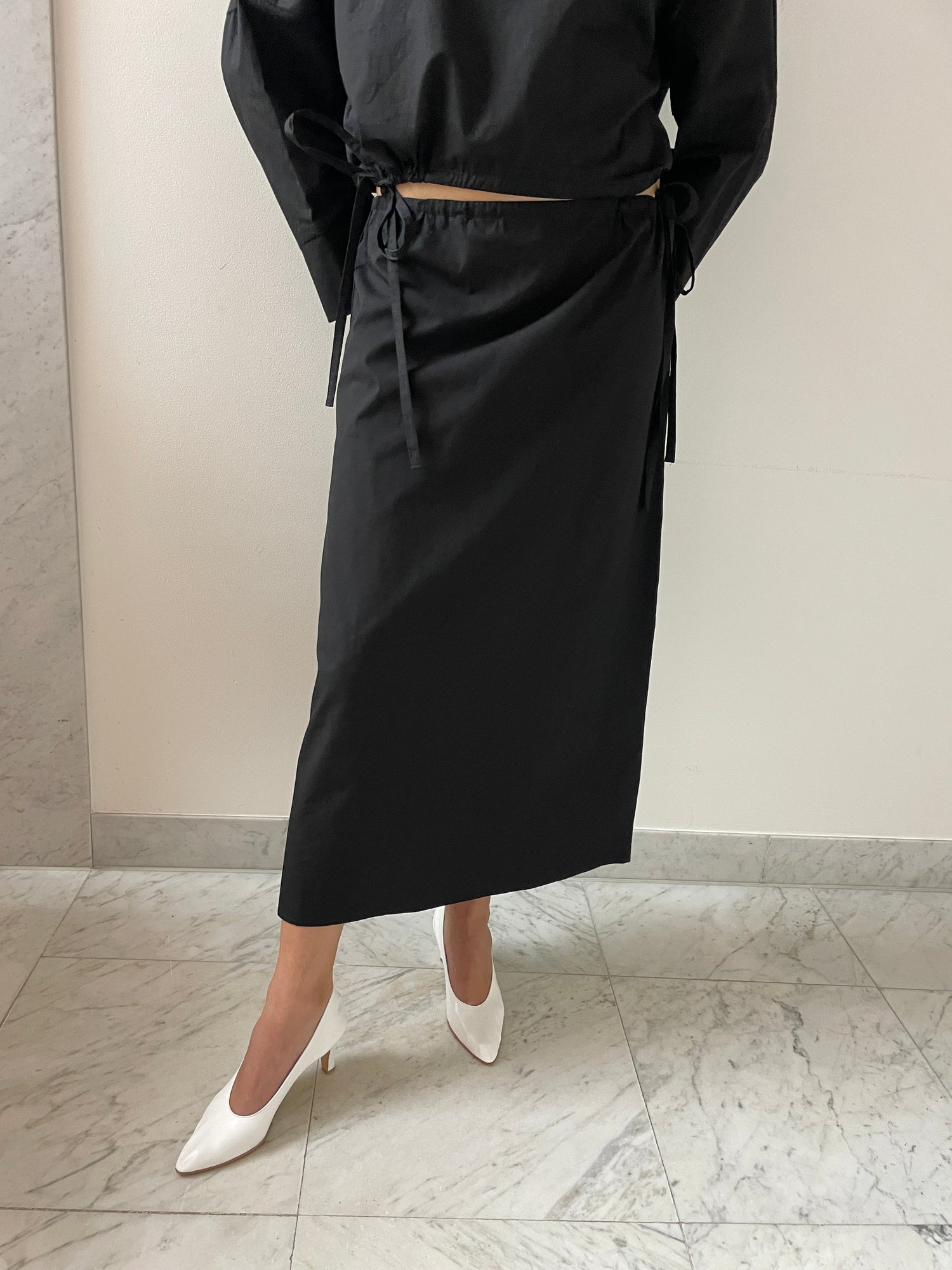 Column Skirt, Black Brooke Callahan