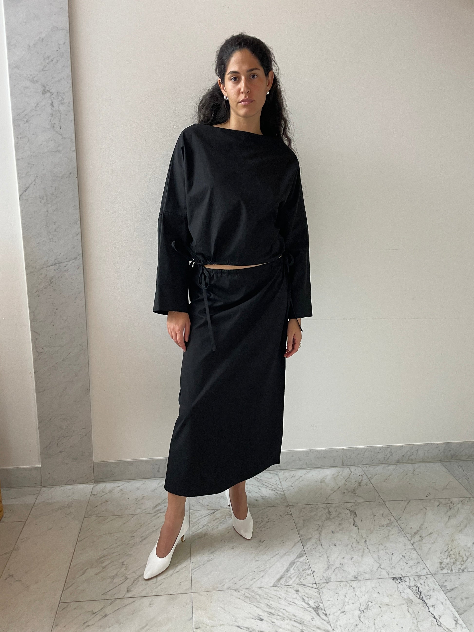 Column Skirt, Black Brooke Callahan