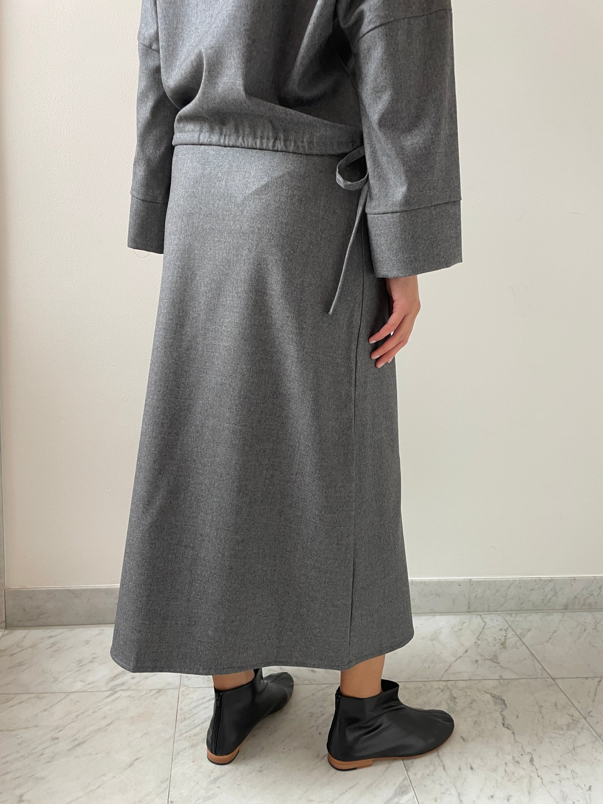 Wool Skirt, Grey Brooke Callahan