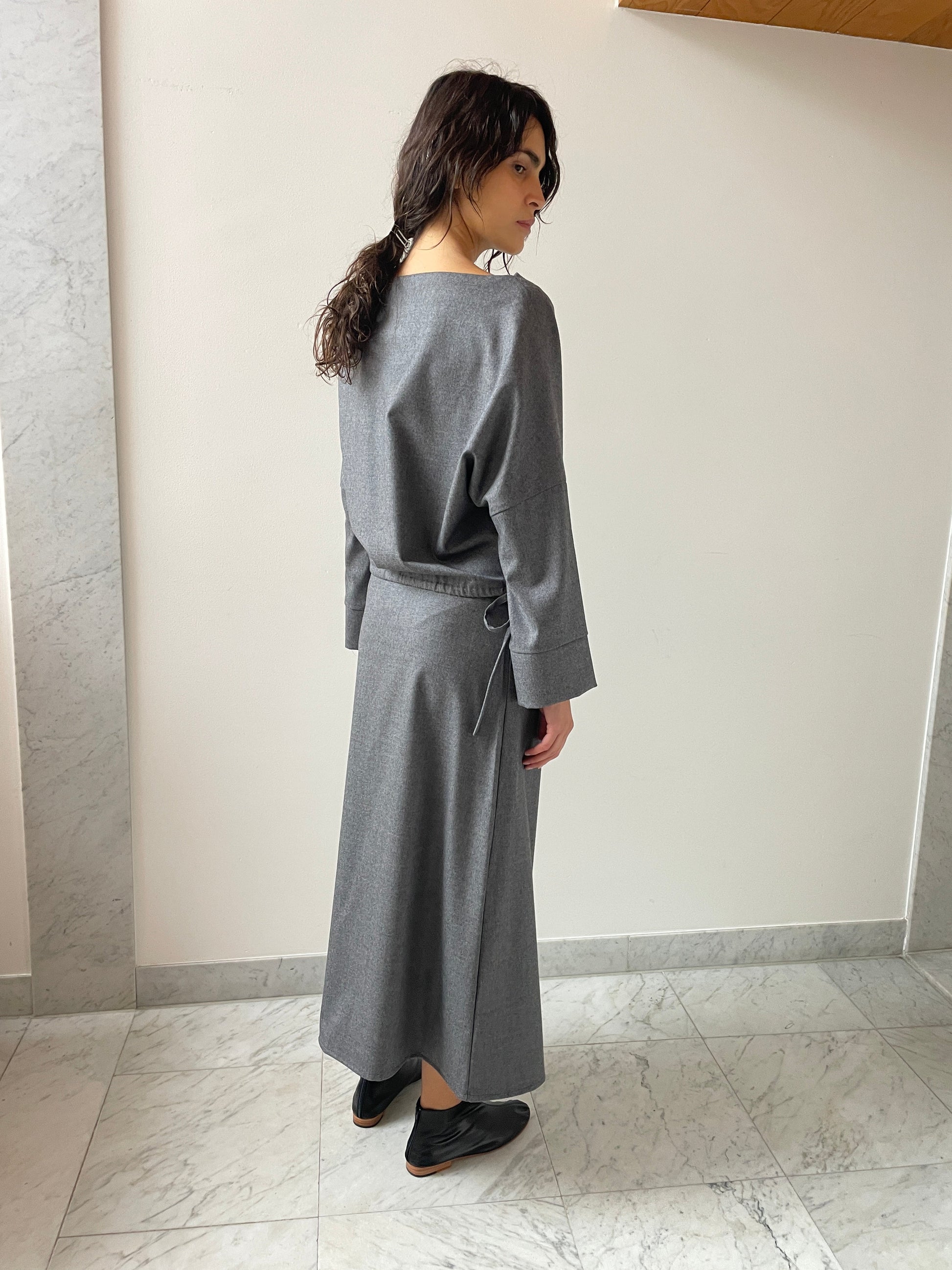 Wool Skirt, Grey Brooke Callahan