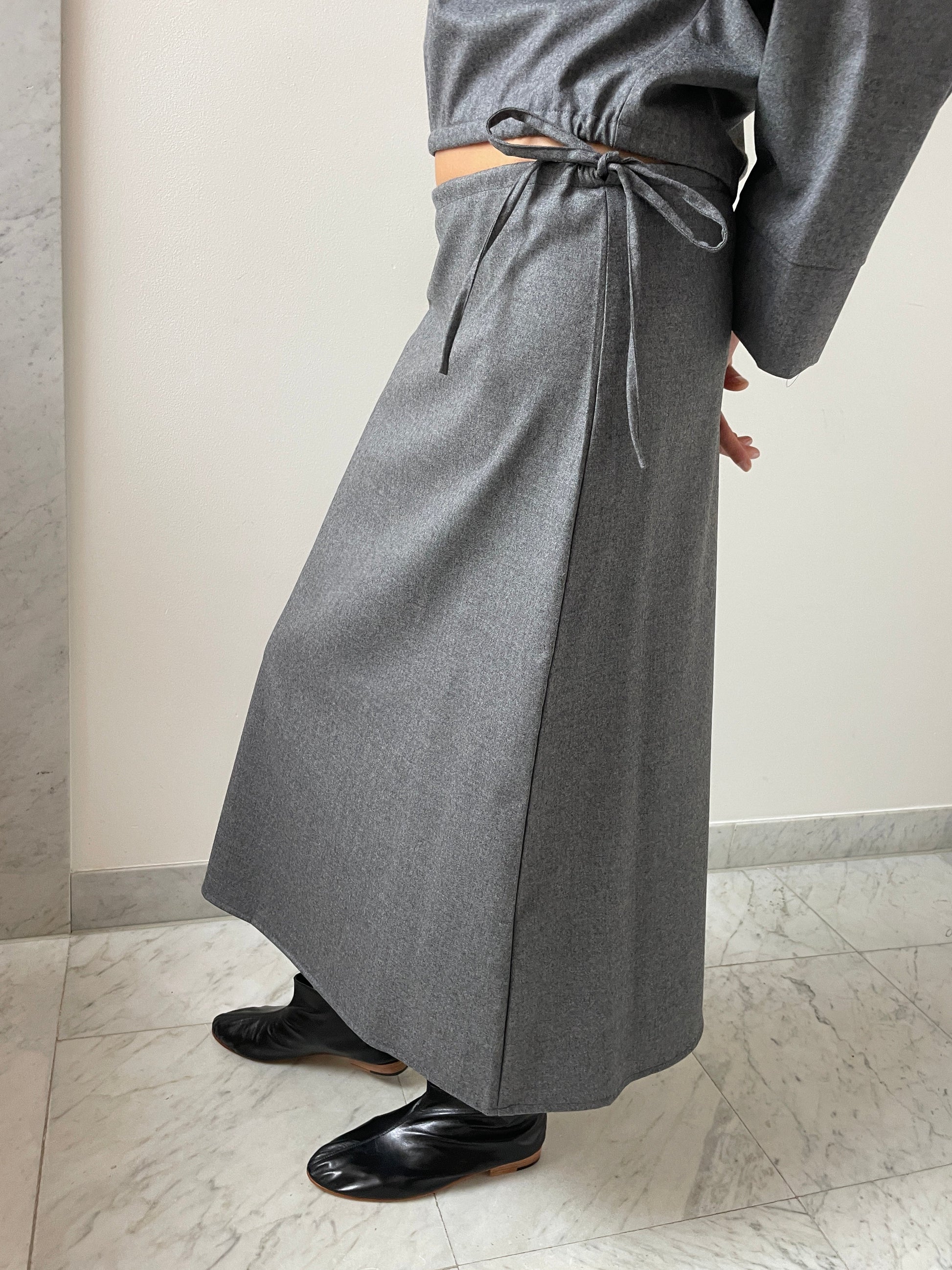 Wool Skirt, Grey Brooke Callahan
