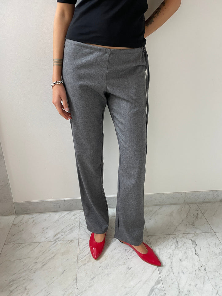 Wool Tie Pants, Grey Brooke Callahan
