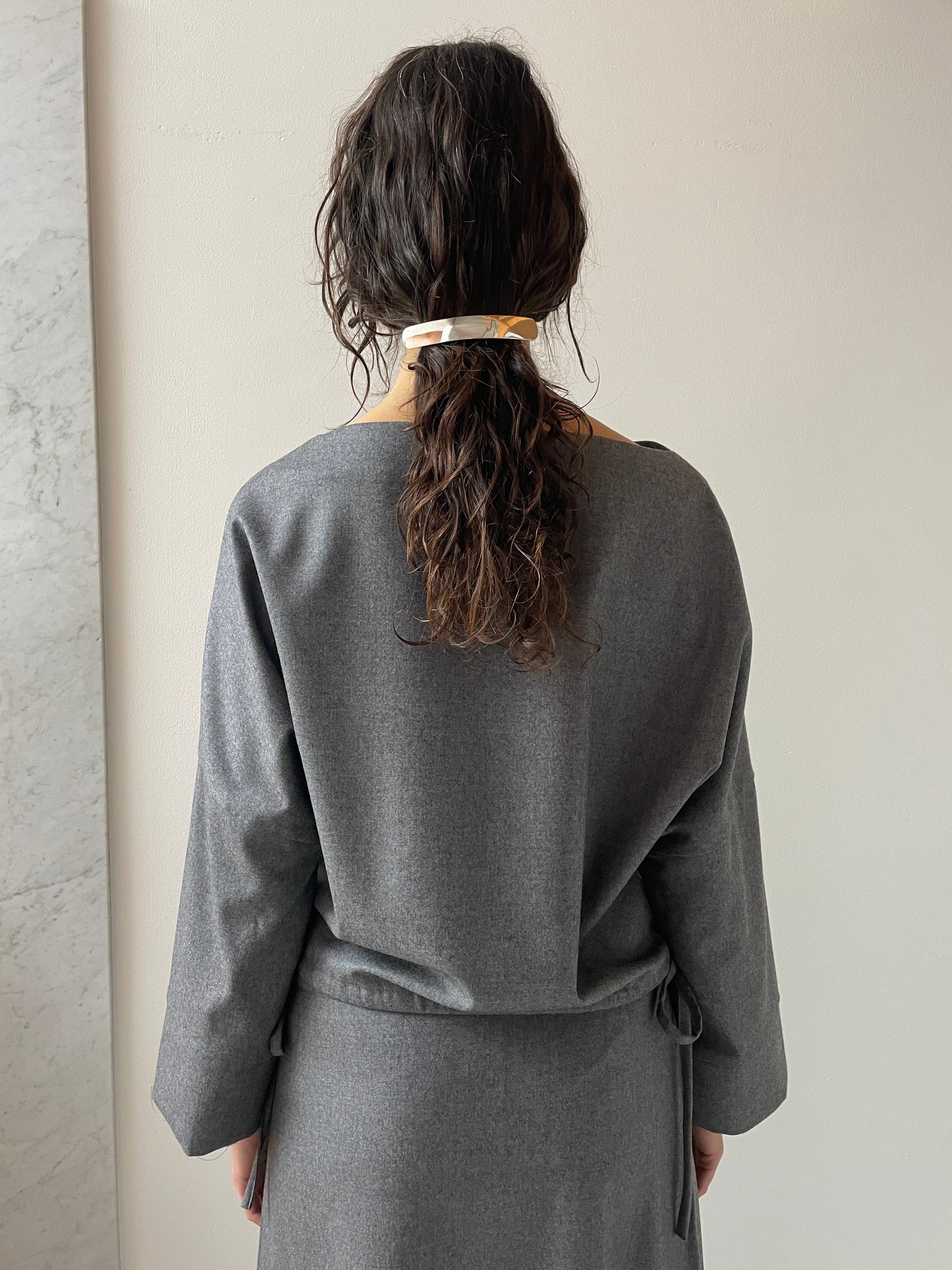 Wool Cuff Top, Grey Brooke Callahan