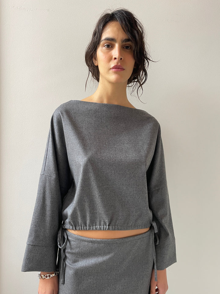 Wool Cuff Top, Grey Brooke Callahan
