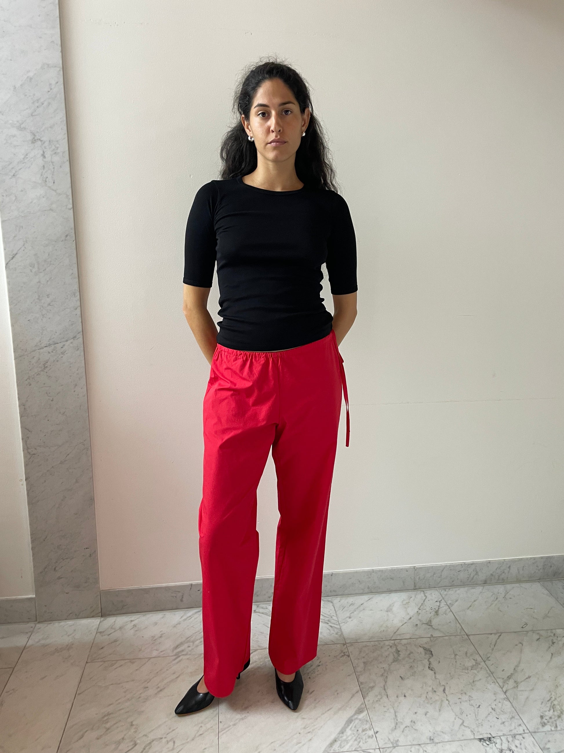 Tie Pants, Red Brooke Callahan