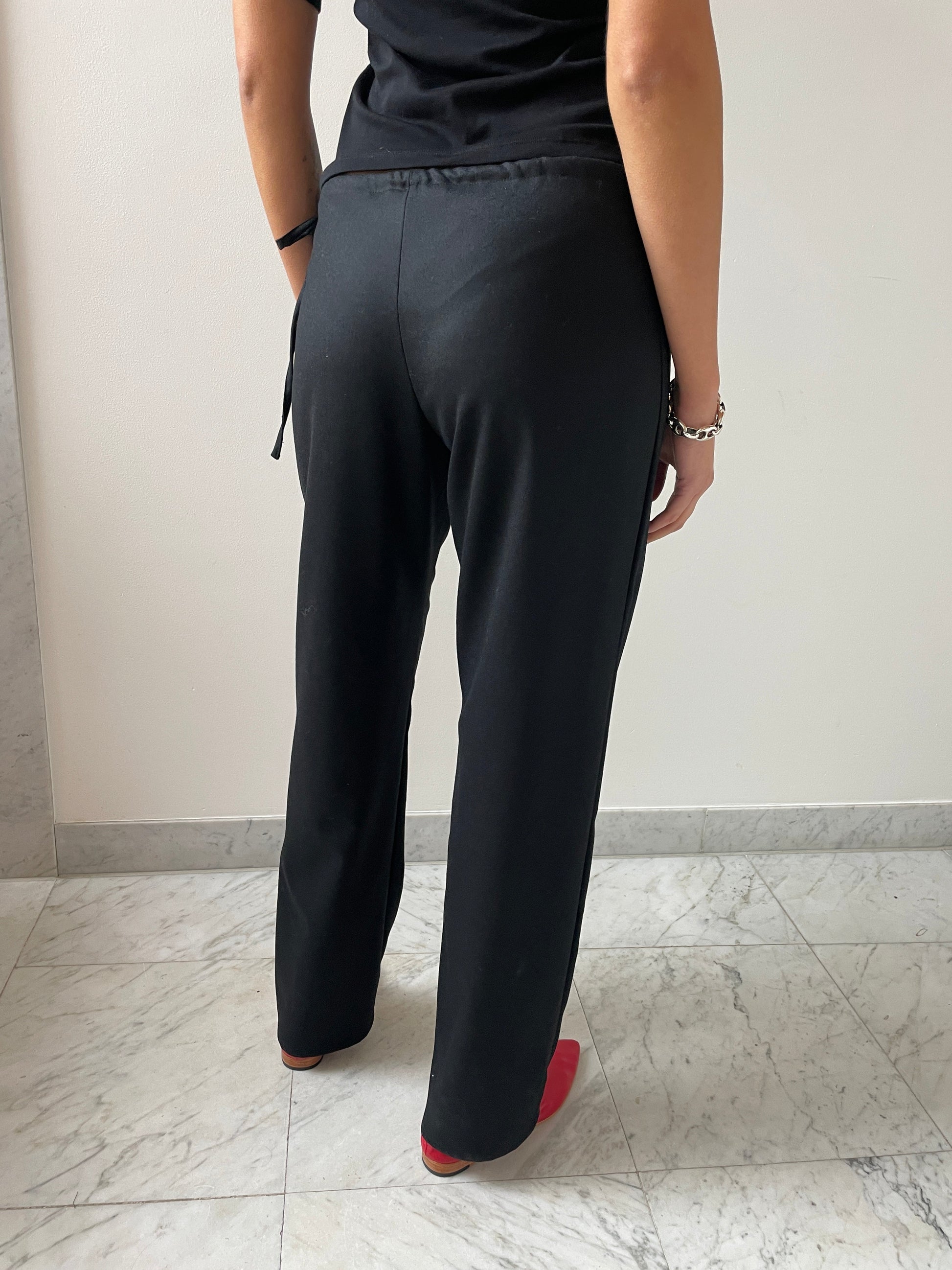 Wool Tie Pants, Black Brooke Callahan