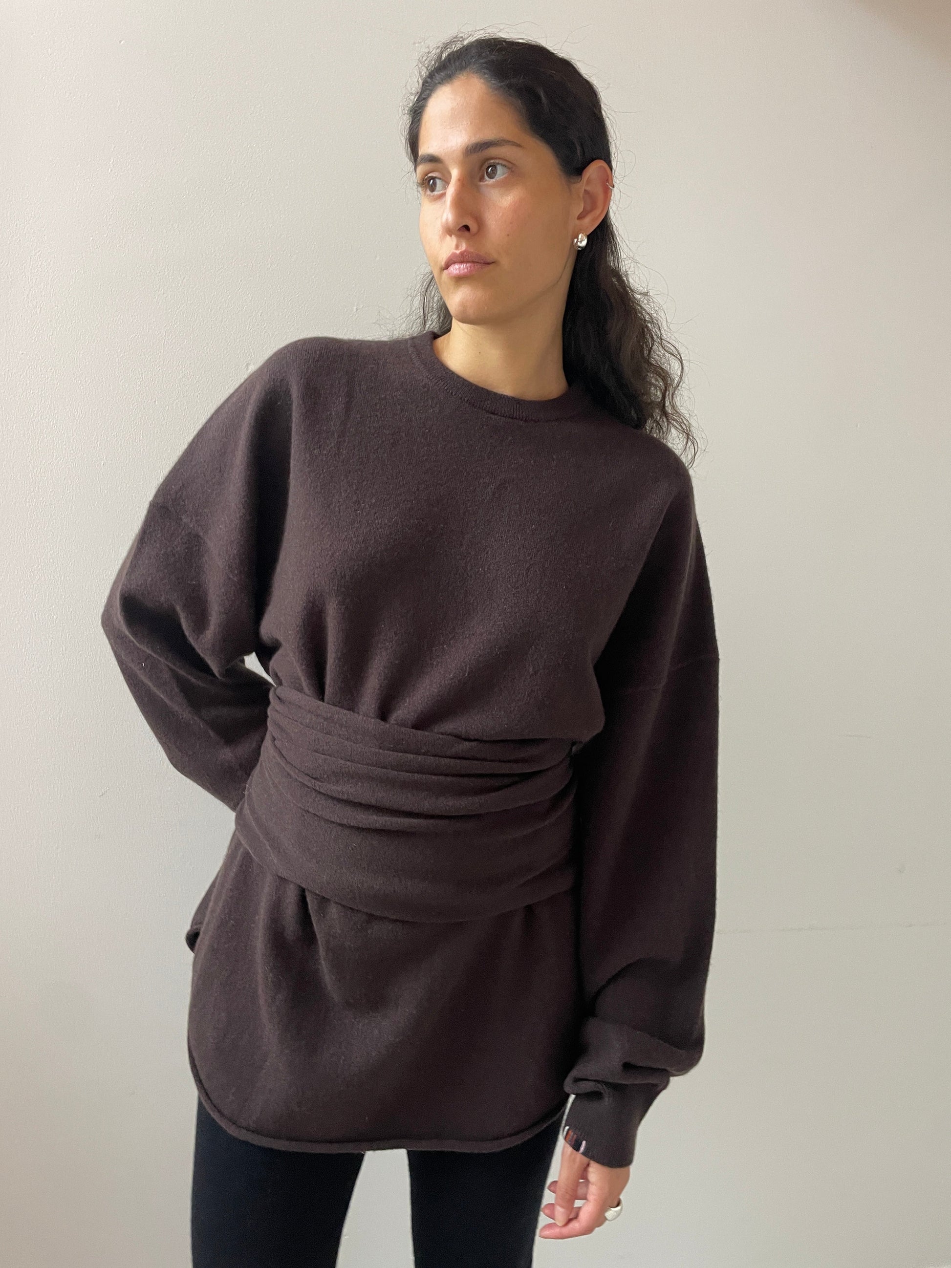 Belt, Dark Brown EXTREME CASHMERE
