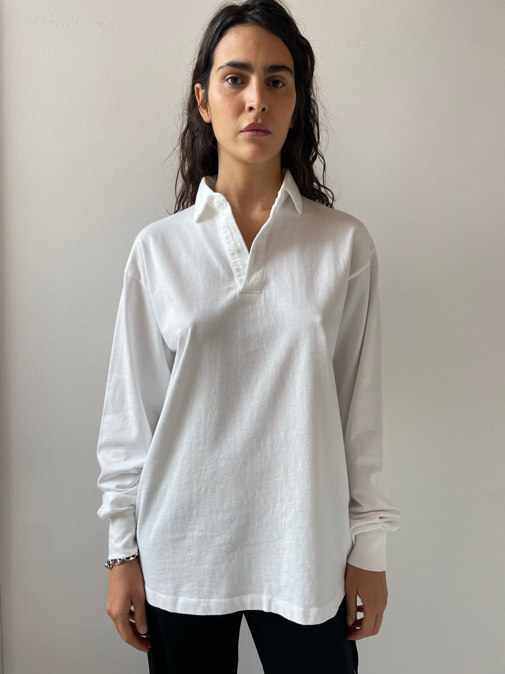 Lauren Collared Shirt, White GIL RODRIGUEZ