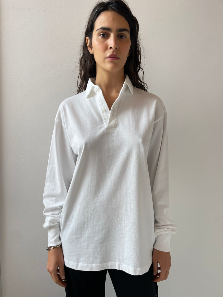 Lauren Collared Shirt, White GIL RODRIGUEZ