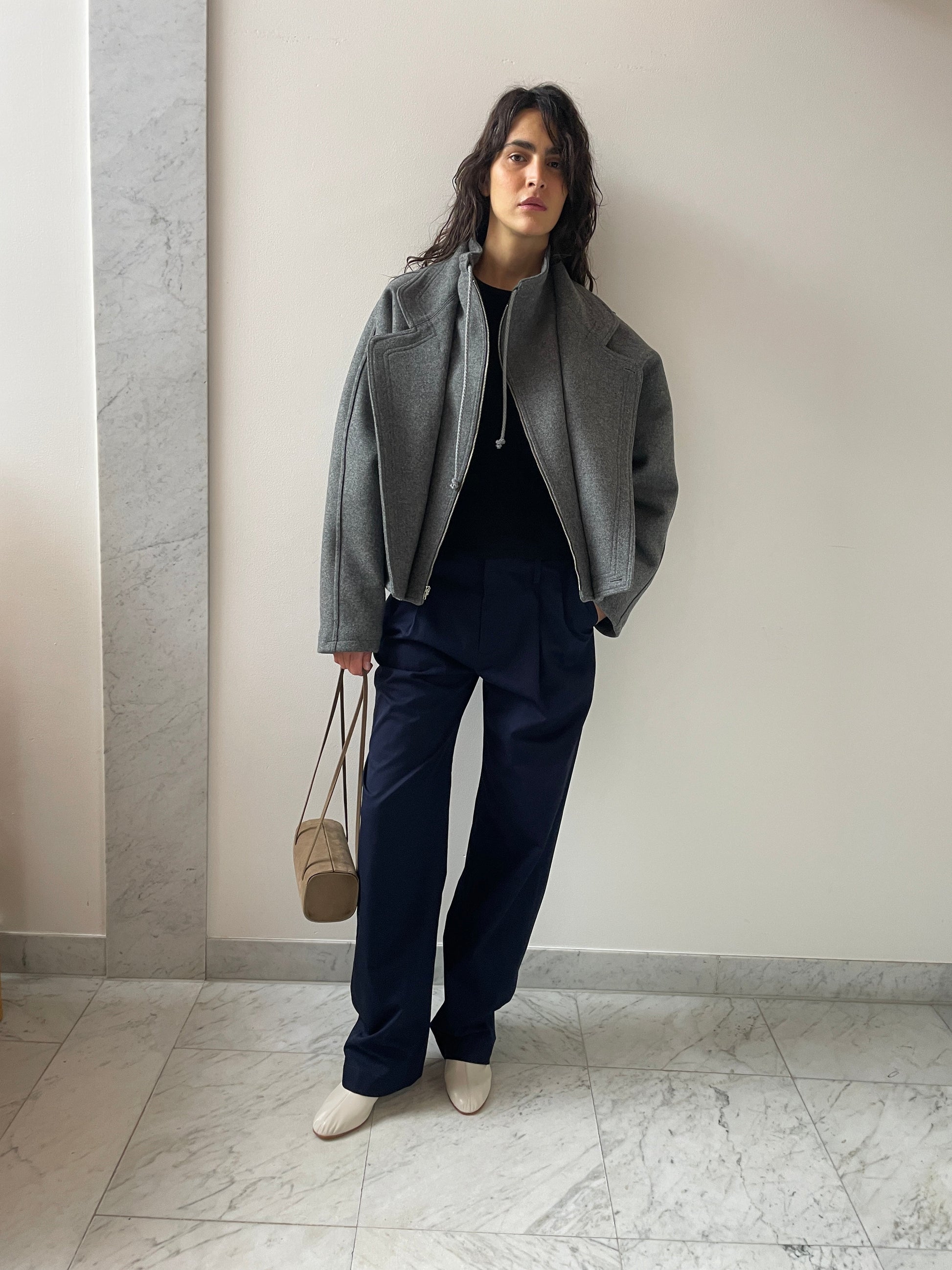 Augusta Jacket, Marled Grey MARYAM NASSIR ZADEH