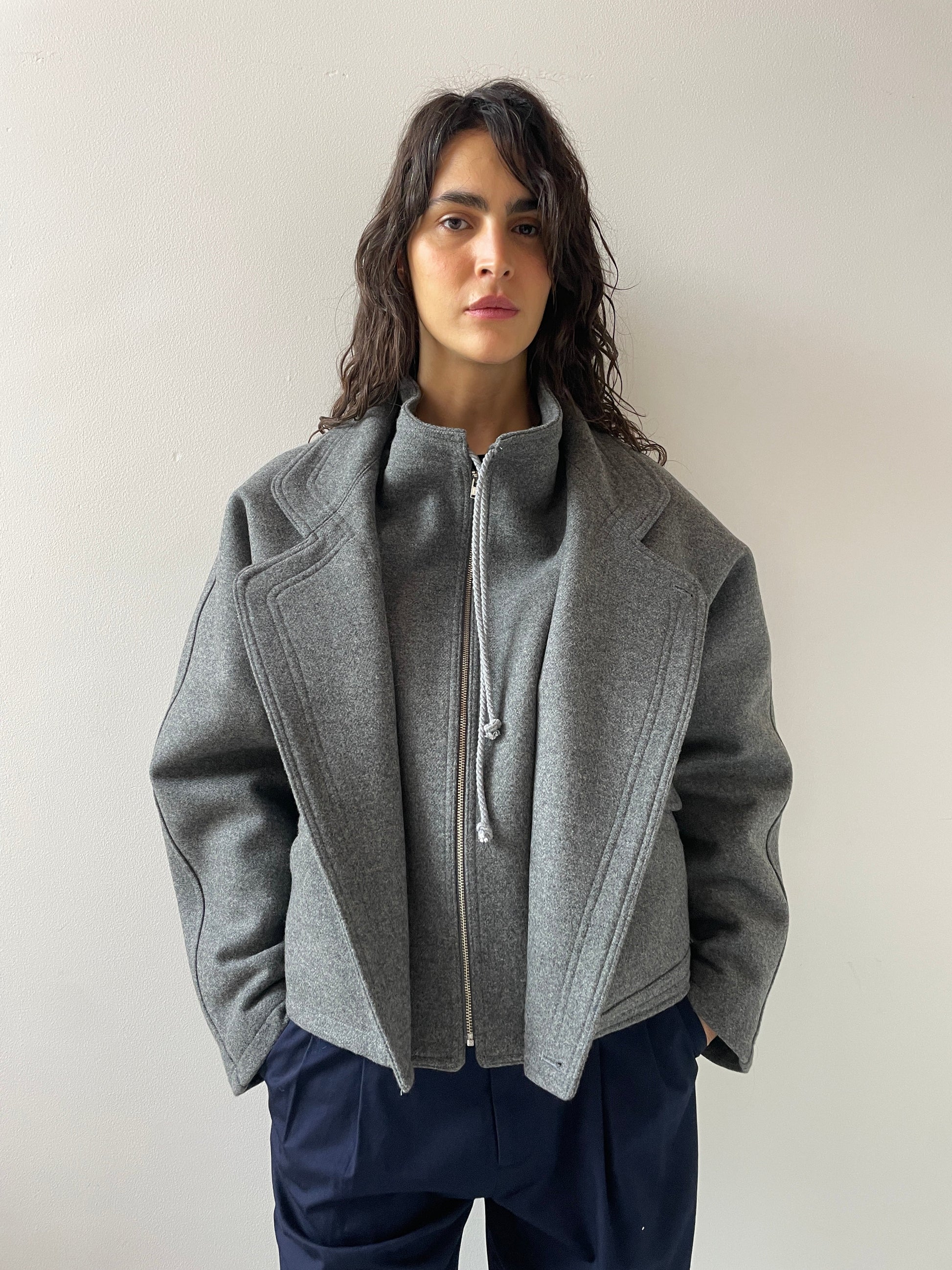 Augusta Jacket, Marled Grey MARYAM NASSIR ZADEH