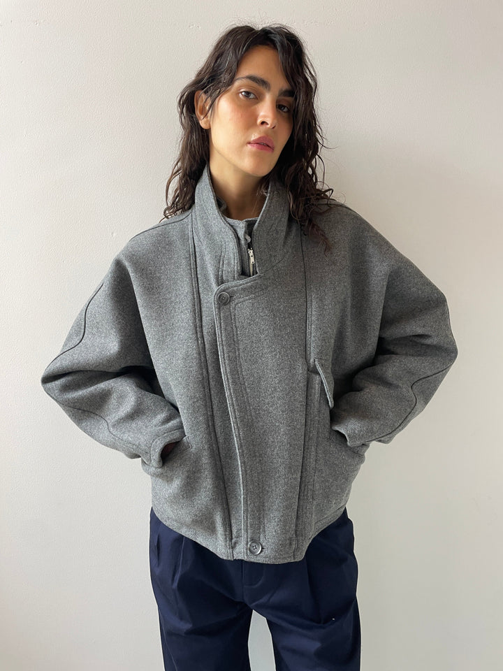 Augusta Jacket, Marled Grey MARYAM NASSIR ZADEH