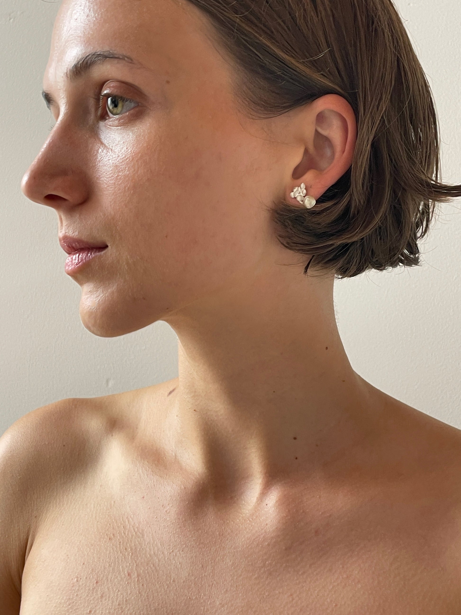 Earring Studs, Silver RIER