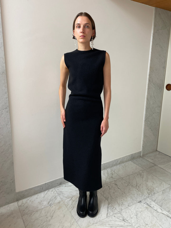 Walker Dress Long, Black RIER