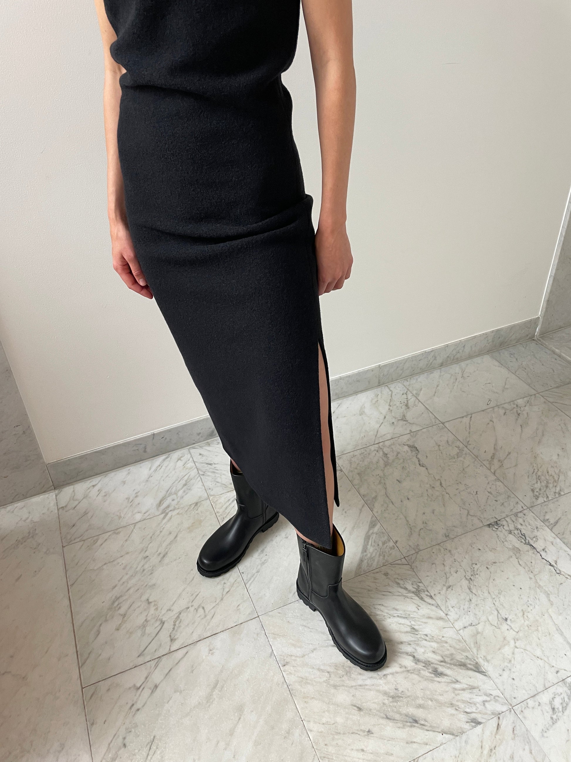 Walker Dress Long, Black RIER