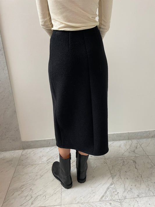 Walker Wrap Skirt, Black RIER