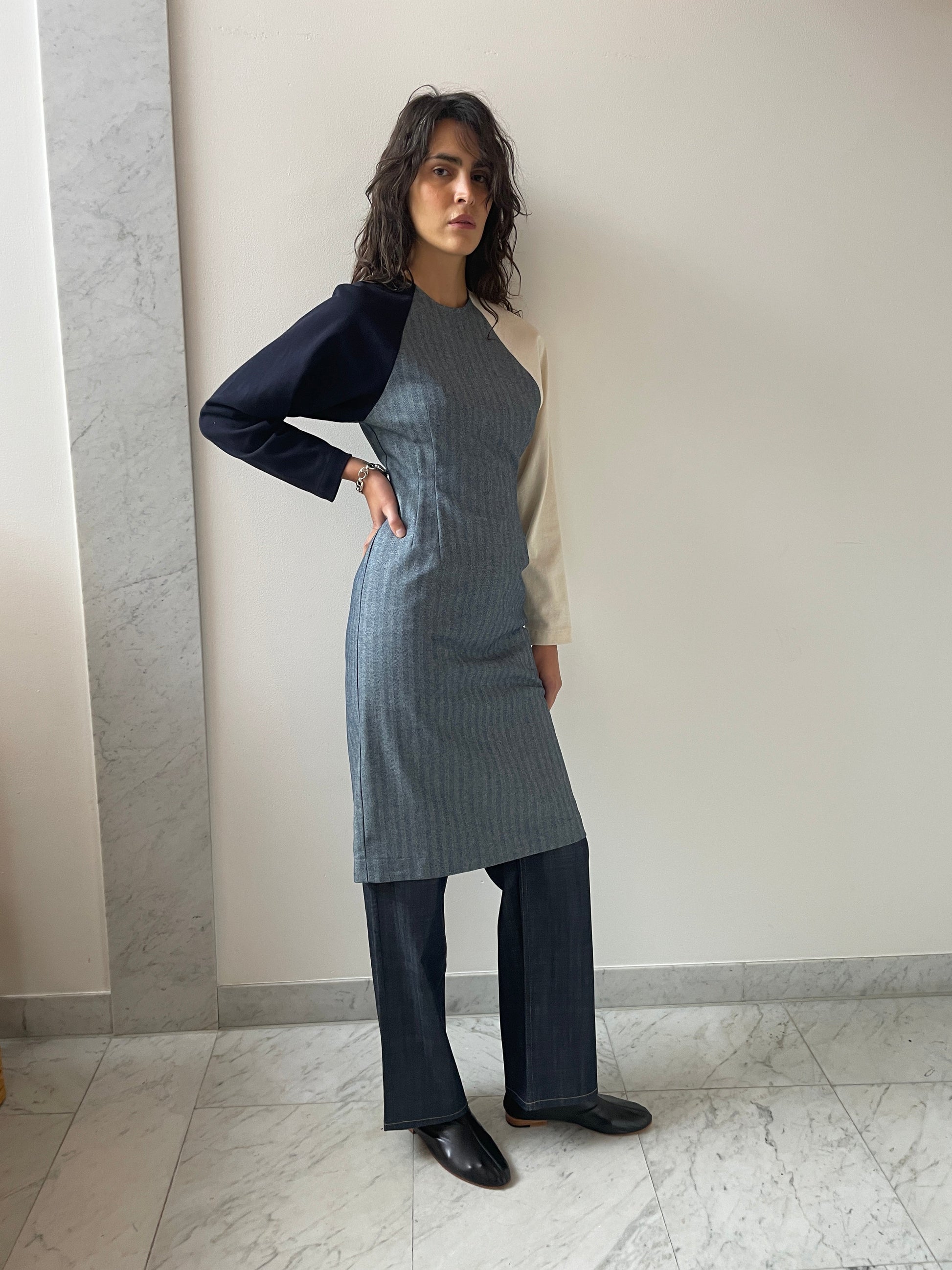 Messenger Dress, Herringbone SC103