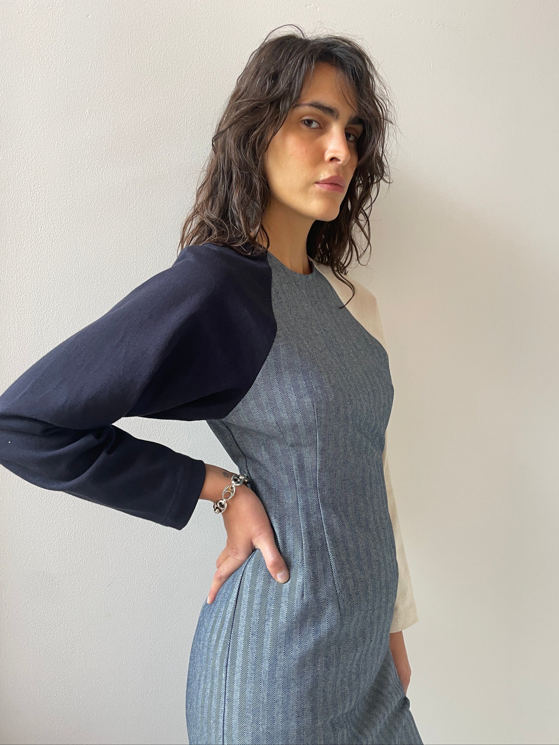 Messenger Dress, Herringbone SC103