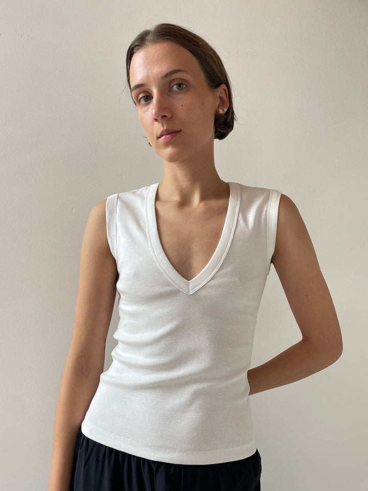 Dewi Tank, White FLORE FLORE