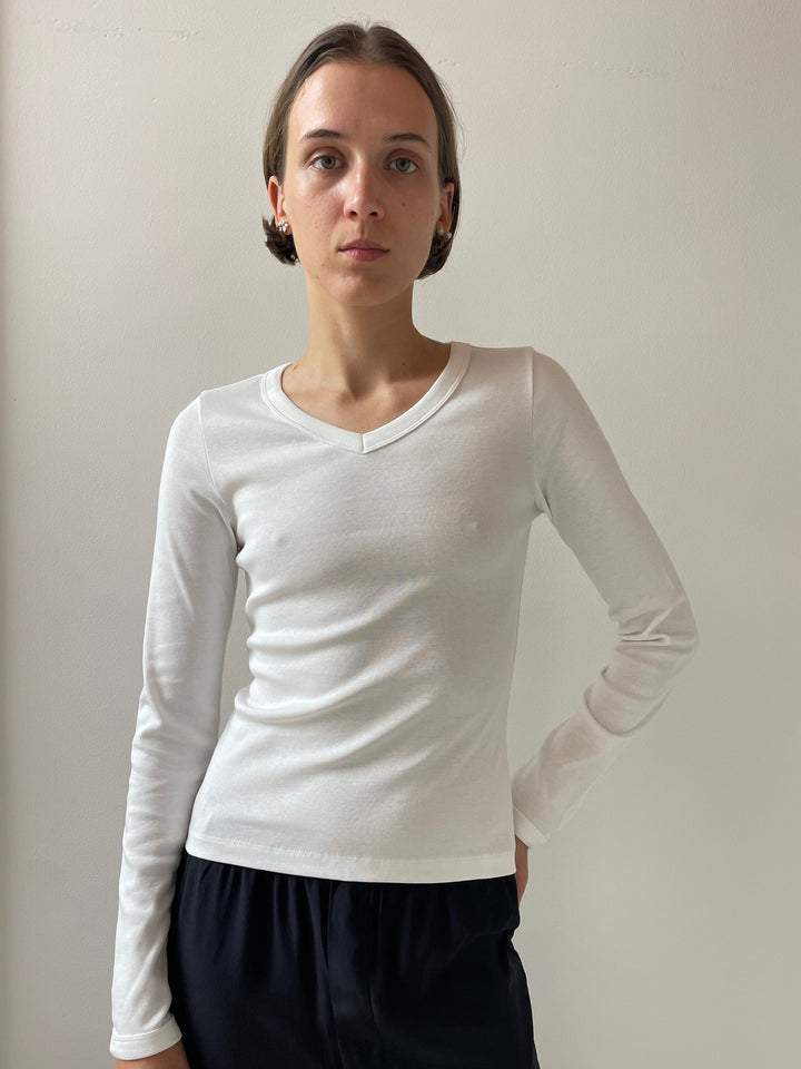 Jill Longsleeve, White FLORE FLORE