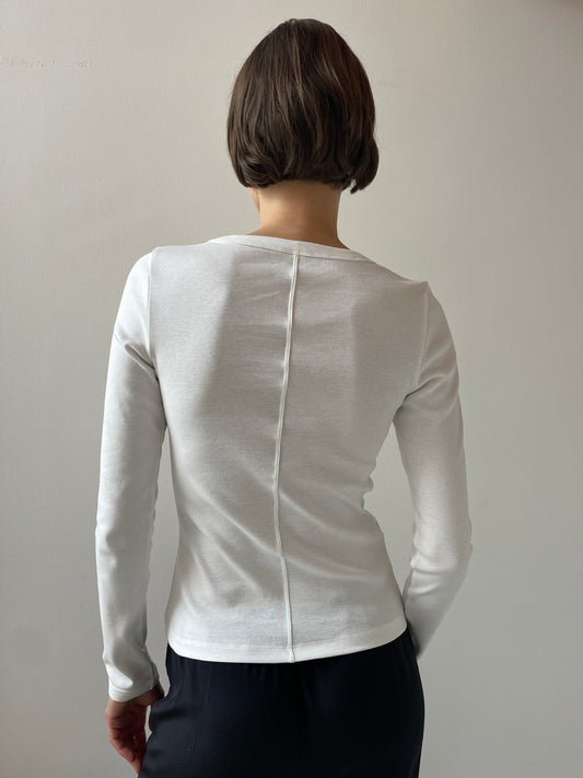 Jill Longsleeve, White FLORE FLORE