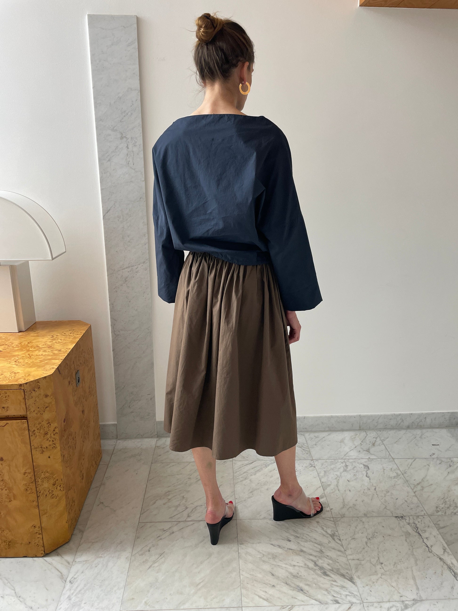 Tie Skirt, Chocolate Brooke Callahan