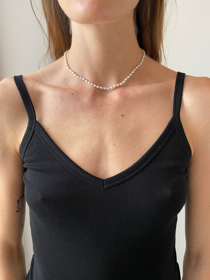 Tiny Pearl Collar, Silver SOPHIE BUHAI