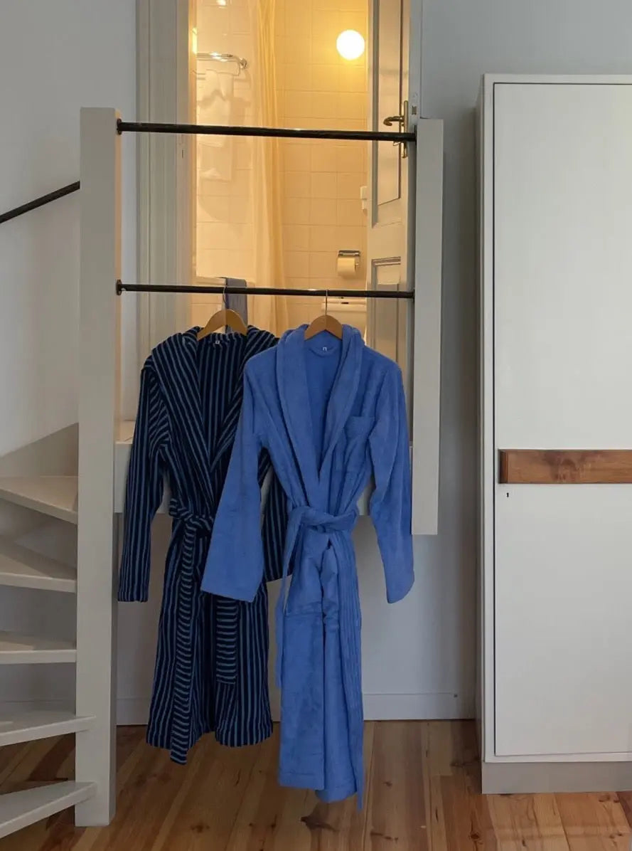 Classic Bathrobe, Clear Blue