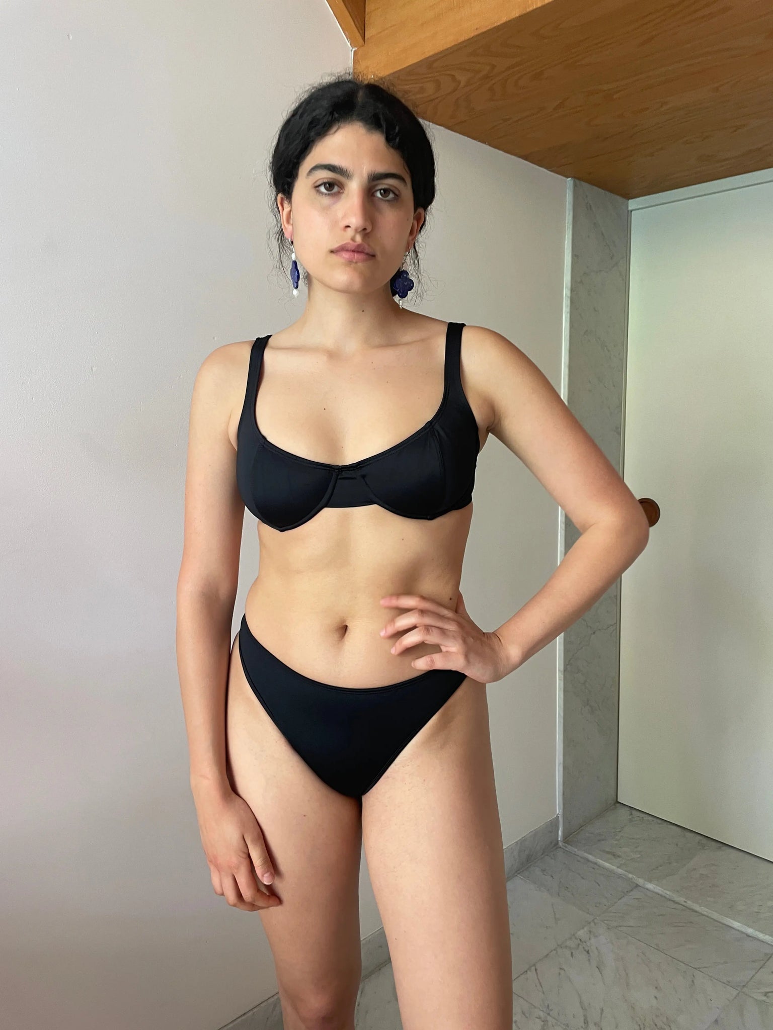 Laser Top, Black NU SWIM