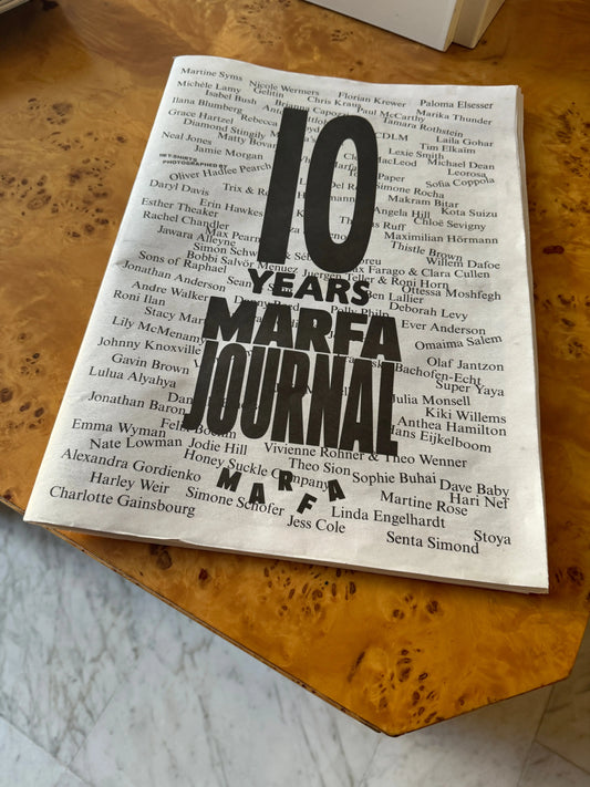 MARFA NEWSPAPER 10 YEARS MARFA