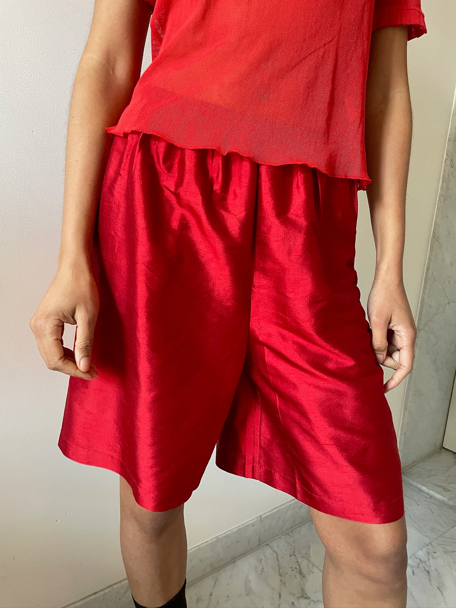 Adeline Shorts, Red