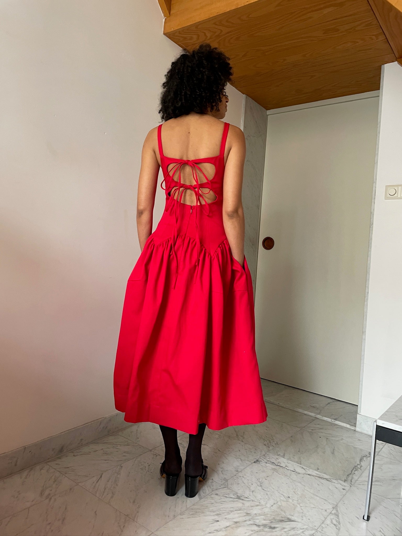 Cricket Dress, Red