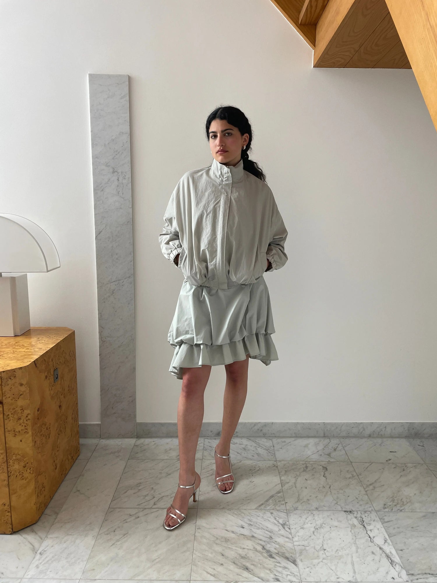 Alex Double Layer Bomber, Grey Renaissance Renaissance