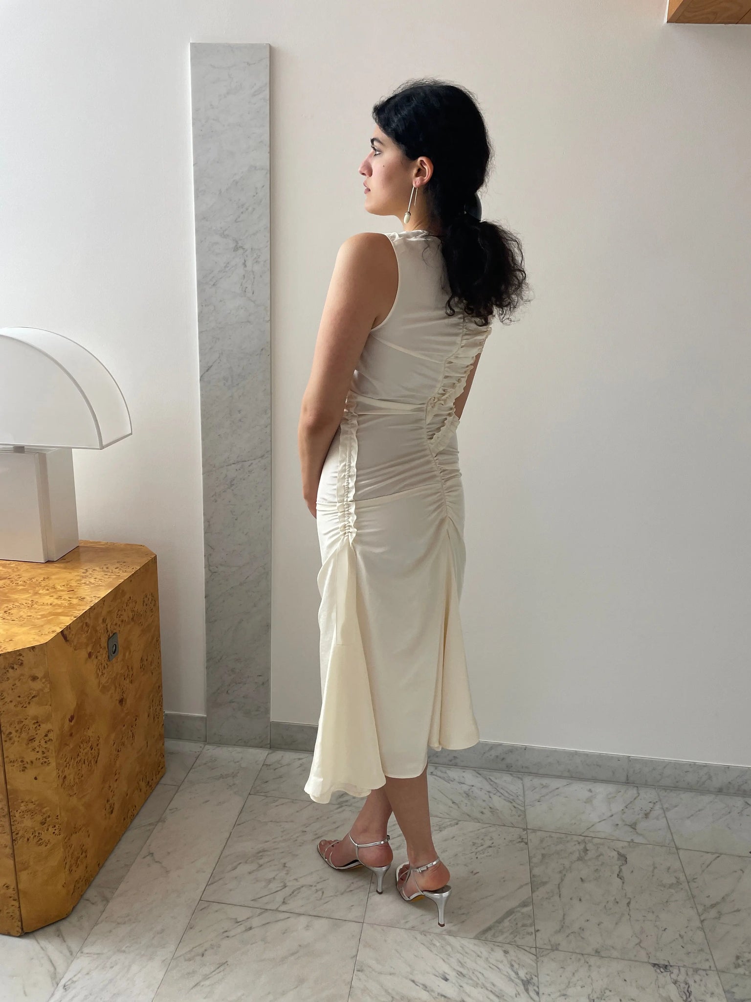 Kyra Dress Satin, Cream Renaissance Renaissance