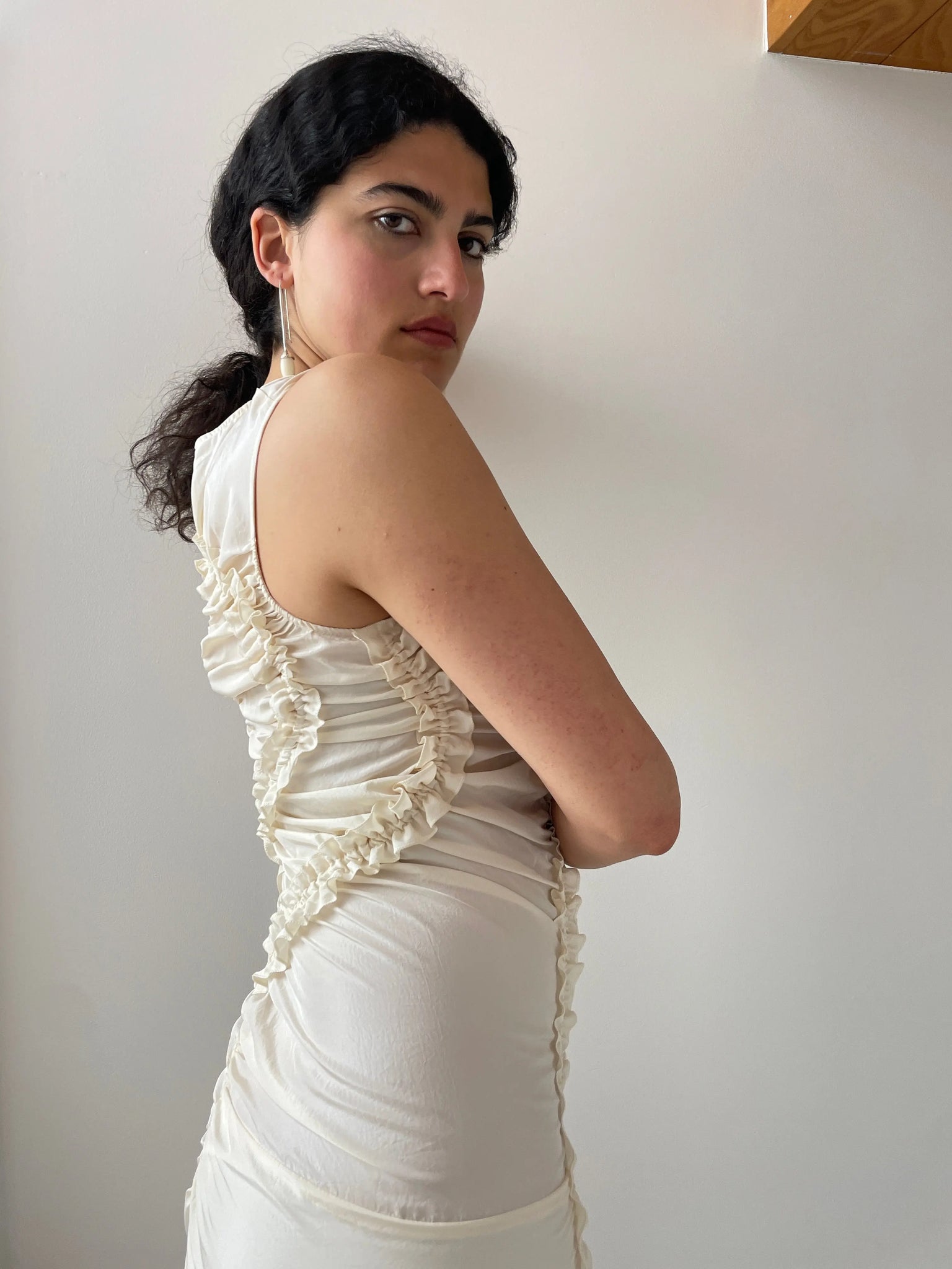 Kyra Dress Satin, Cream Renaissance Renaissance