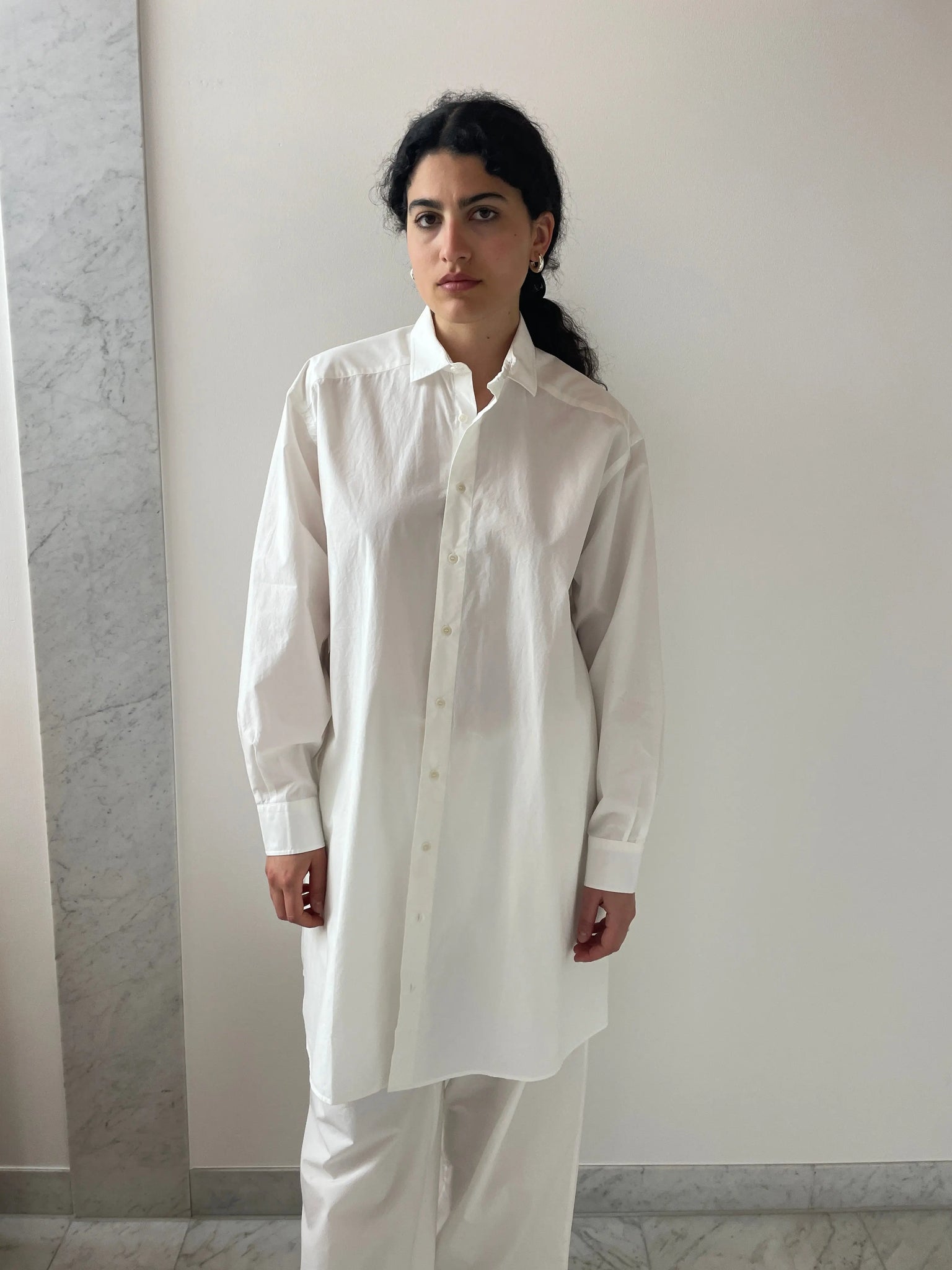 Claude Shirt Dress, Undyed BASERANGE