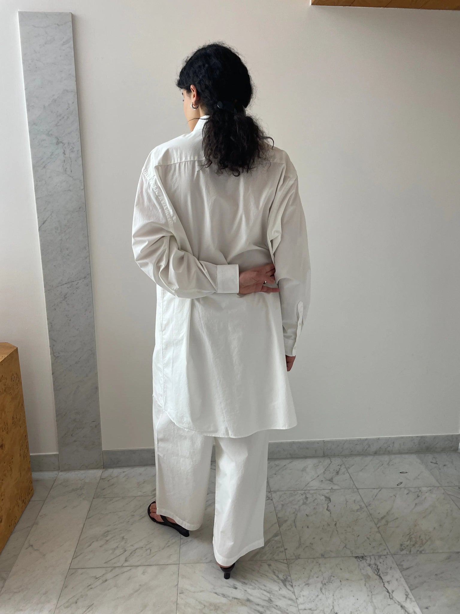 Claude Shirt Dress, Undyed BASERANGE