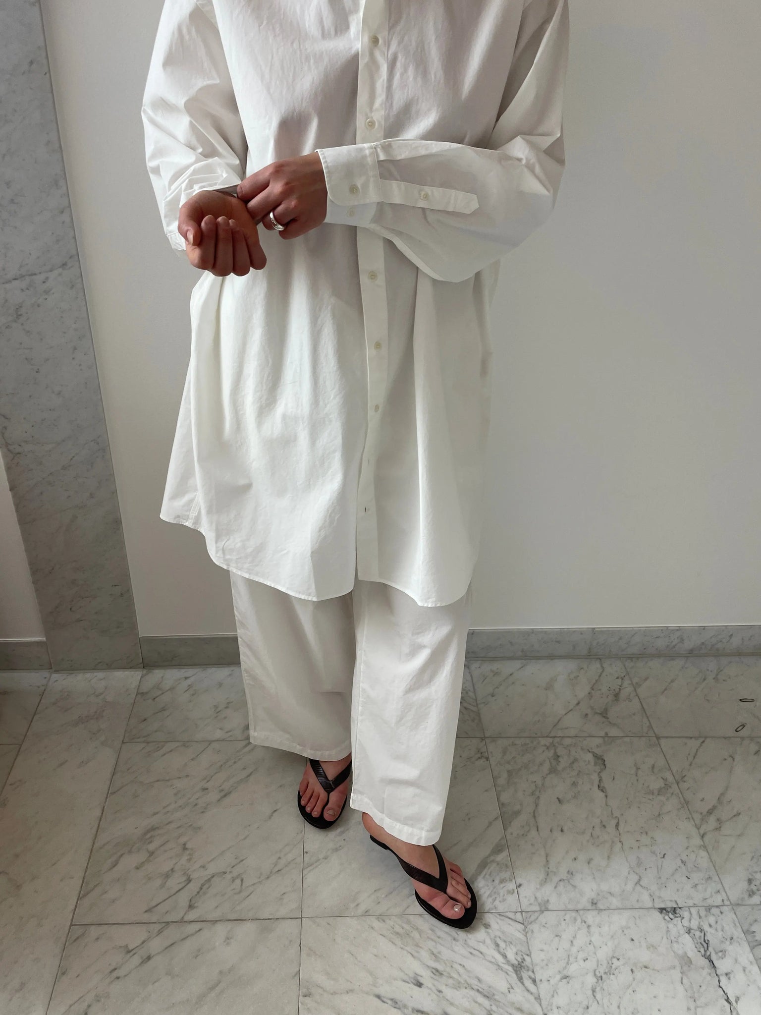 Claude Shirt Dress, Undyed BASERANGE