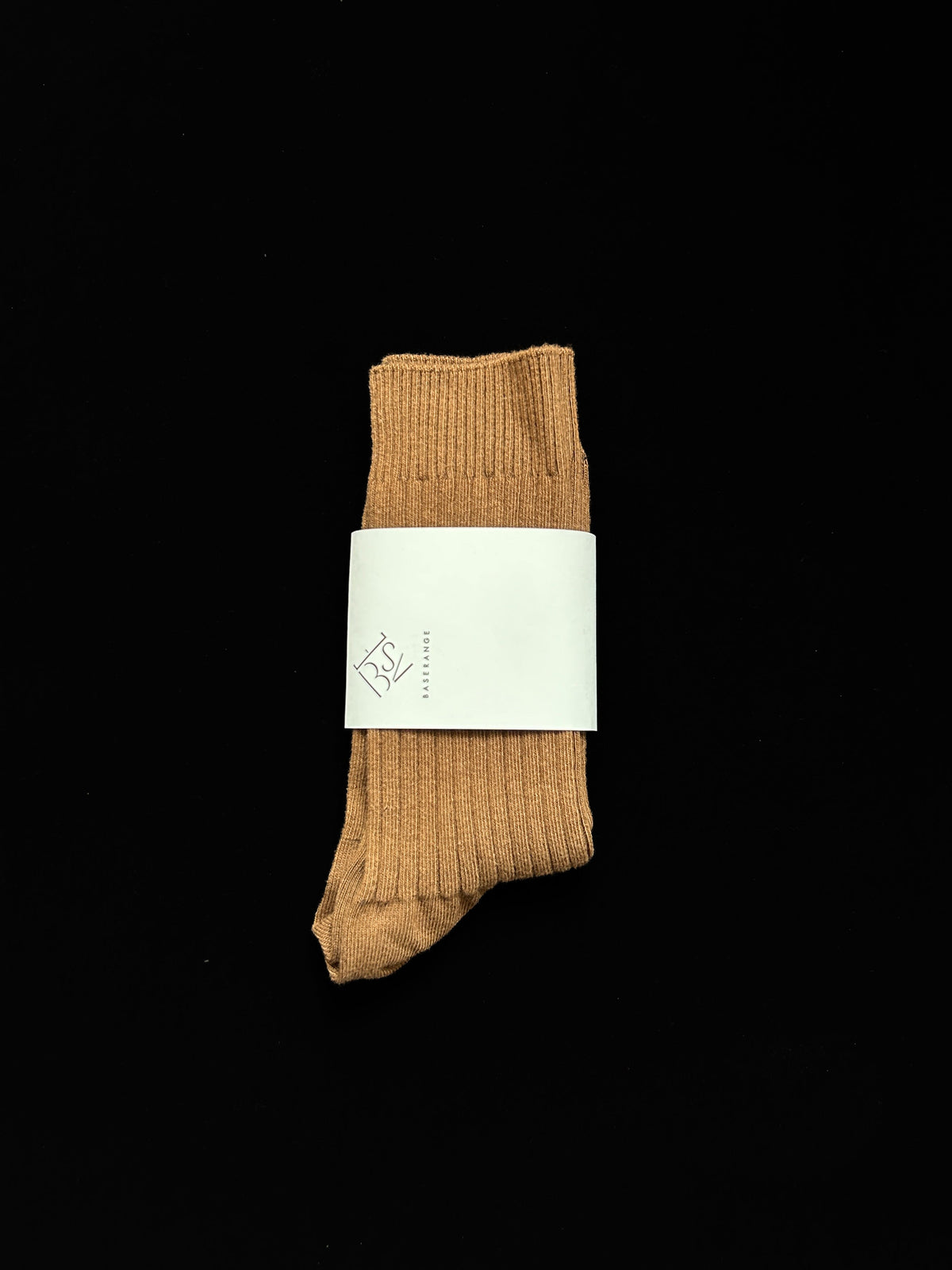 Rib Overankle Socks, Nocciola Brown BASERANGE