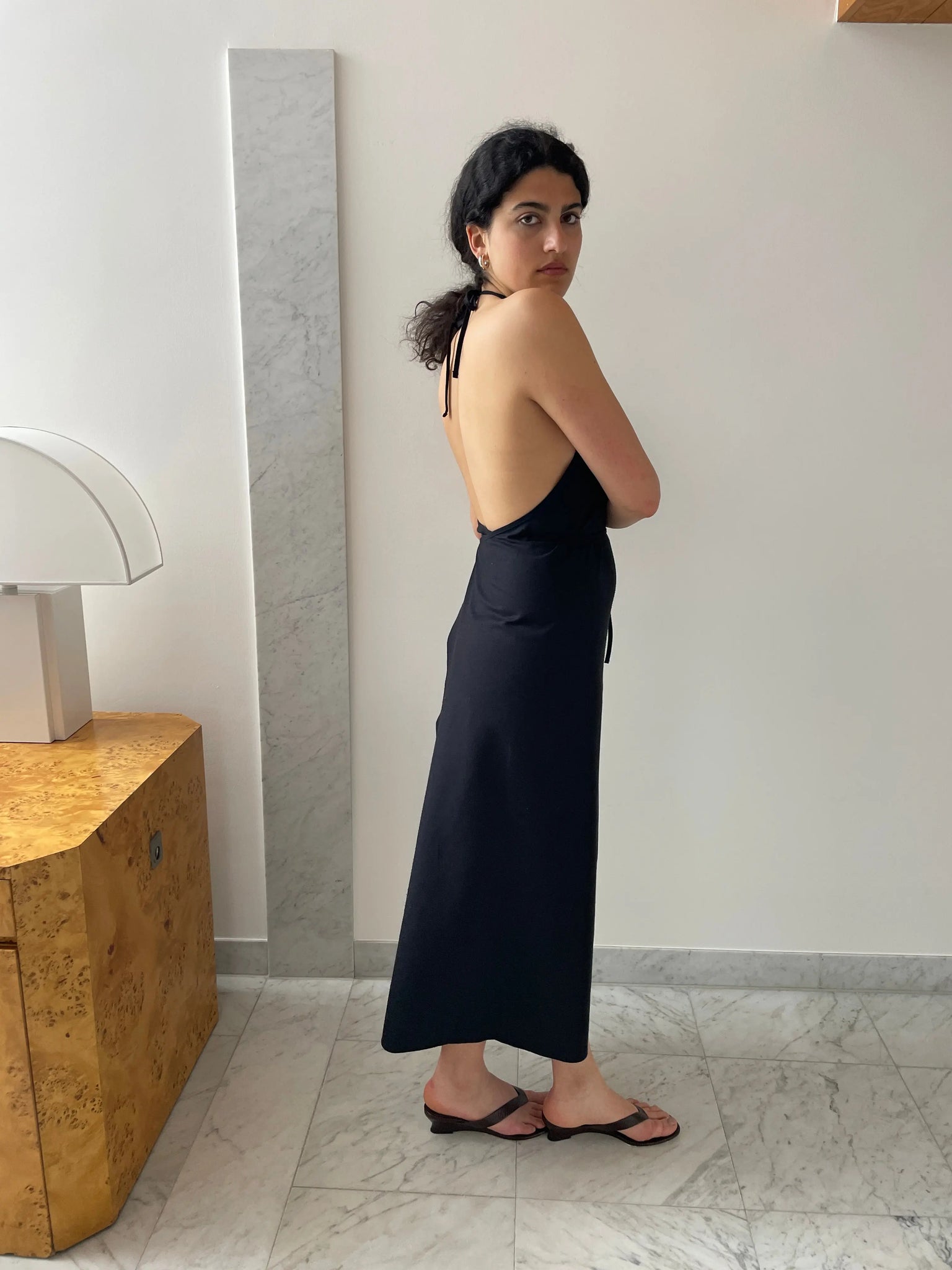 Apron Dress, Black BASERANGE