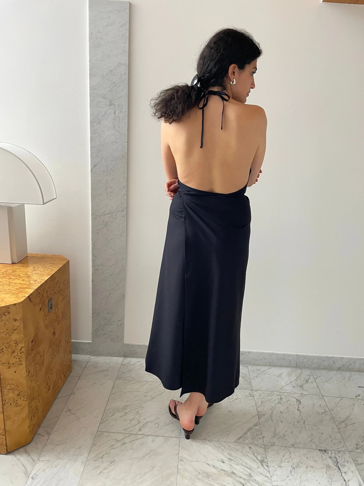 Apron Dress, Black BASERANGE