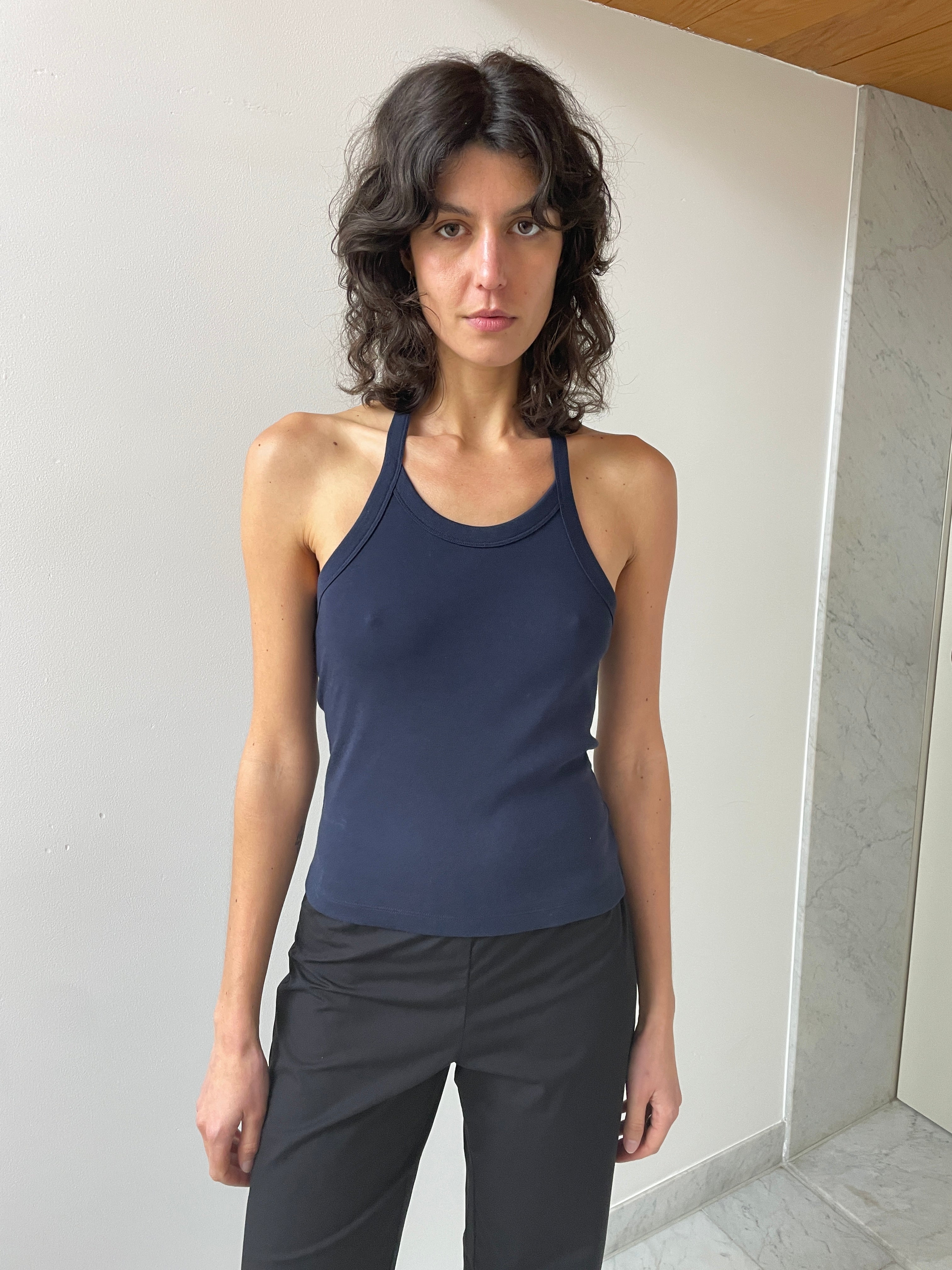Angie Tank, Navy - Carmen Amsterdam