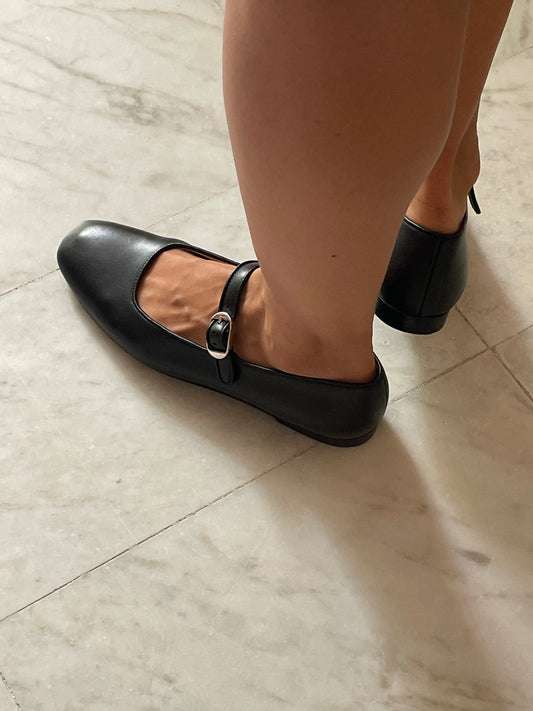 Classic Mary Jane, Black Leather LE MONDE BÉRYL