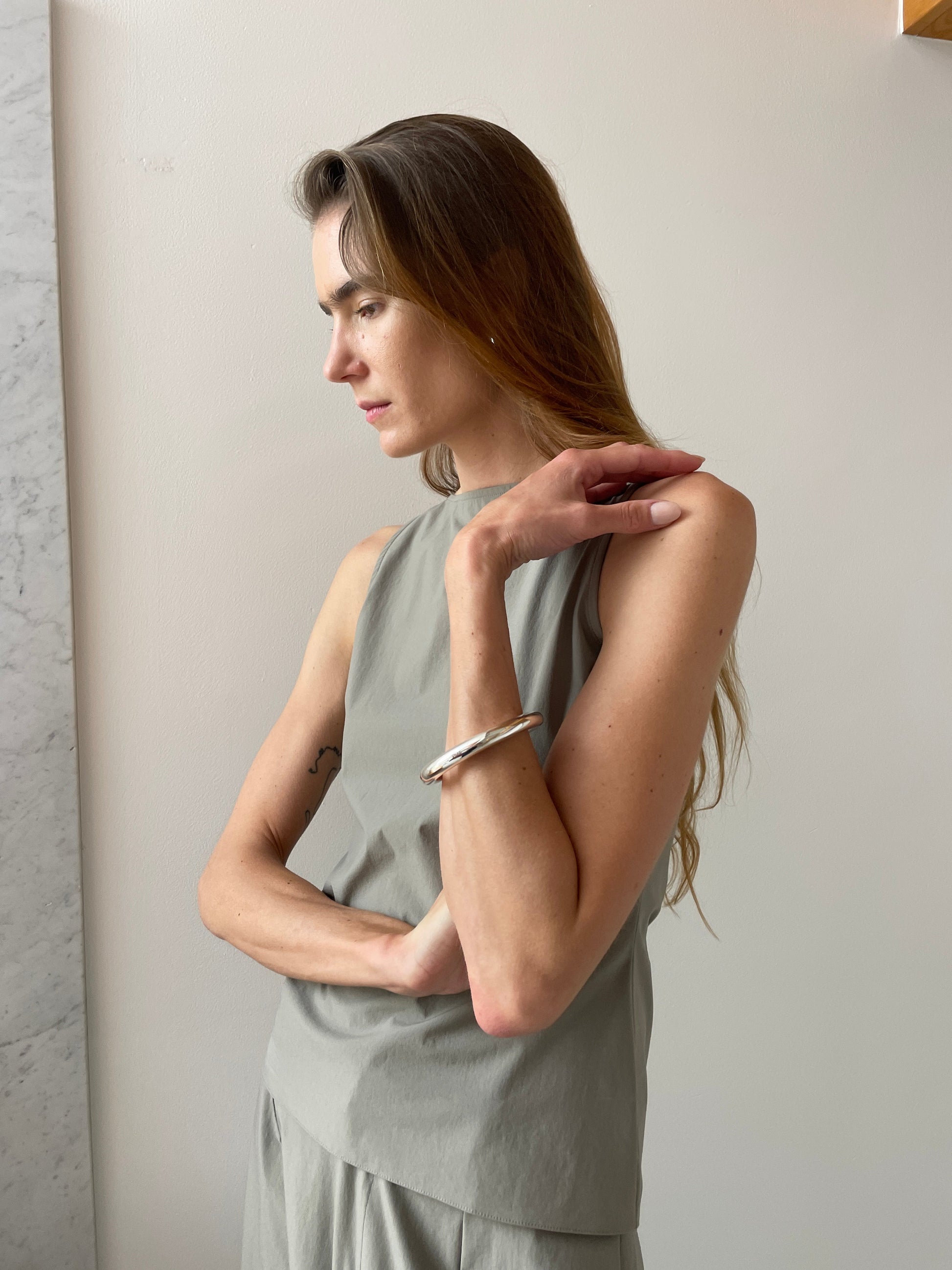 Classic Circle Bangle, Silver SOPHIE BUHAI