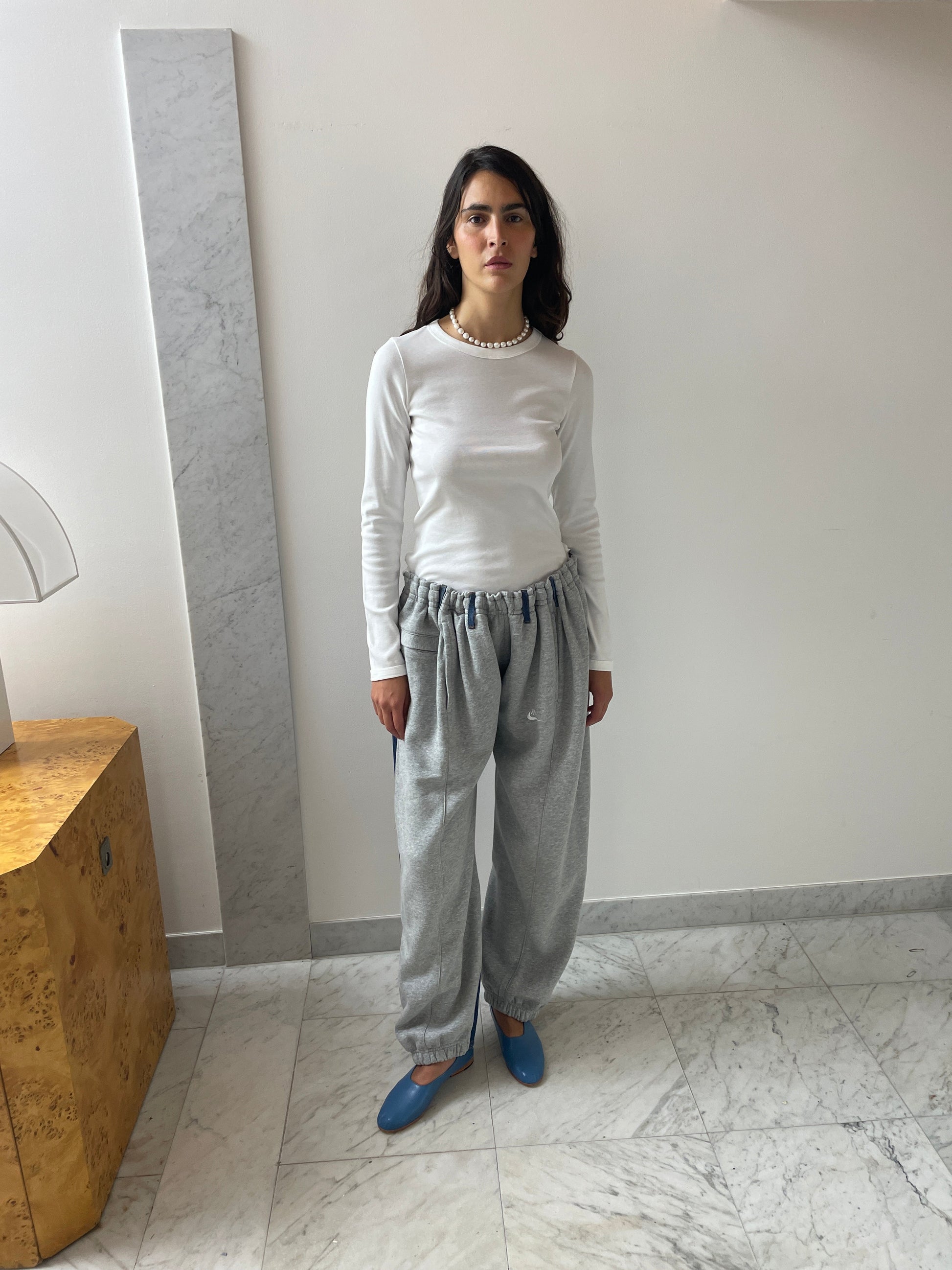 Overjoggingjeans, Lightgrey / Denimblue BLESS