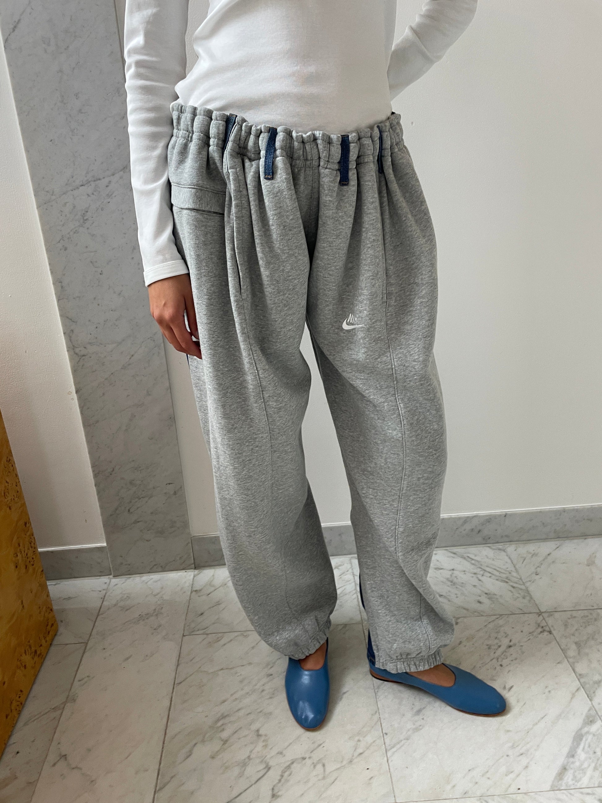 Overjoggingjeans, Lightgrey / Denimblue BLESS
